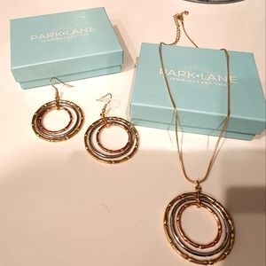 Park Lane Bamboo  Earings and Necklace Set